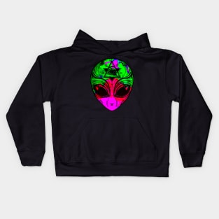 The Pink & Green Alien Kids Hoodie